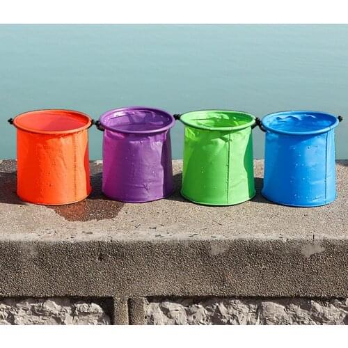 Bucket Foldable Multi-Purpose Lightweight Hiking Backpacking Fishing Bucket for Beach
