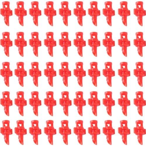 50pcs 90 180 360 Degree Refraction Nozzle Garden Lawn Water Spray Misting Nozzle Sprinkler Irrigation Accessories