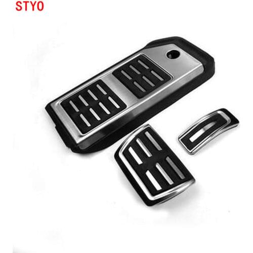 STYO For LHD Audii Q7 2016 2017 Stainless steel Gas Brake pedal Cover Car AT Pedal
