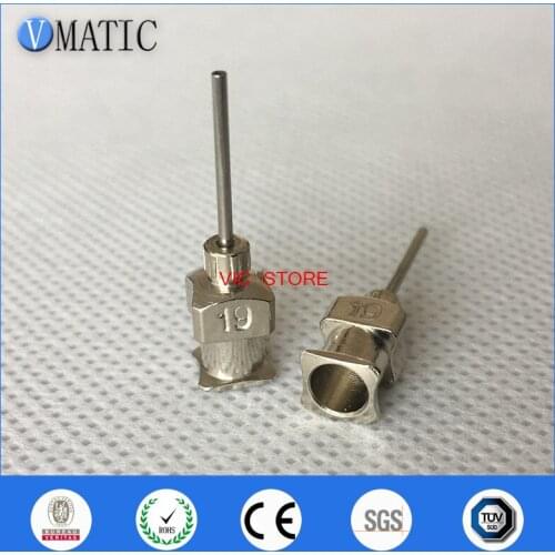 High Quality 0.5 Inch 19G All Metal Tips Blunt Stainless Steel 12Pcs Glue Dispensing Needles Syringe Needle Tips 1/2 Inch