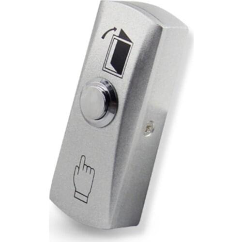 High Quality Stainless Steel Door Release Switch Emergency Exit Button Silver Keys for Access Control System