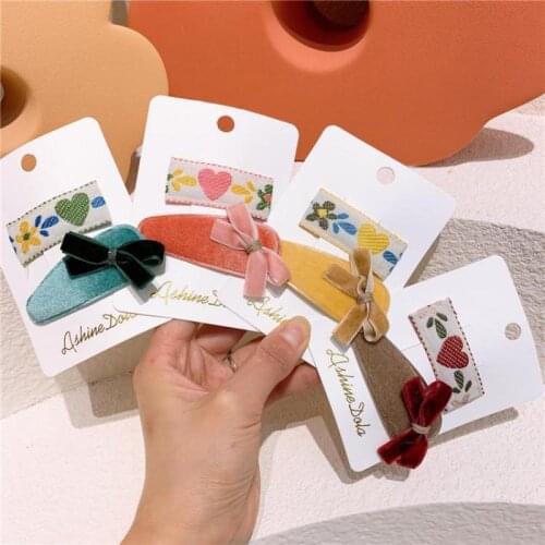 Floral Embroidery Hair Pins For Girls Cute Hair Accessories Butterfly Hair Clips Hair Grips Kids Children Hair Styling Tools