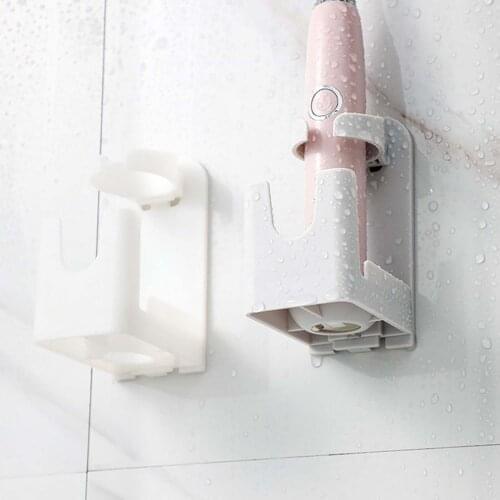 1PC Hole-free Multifunctional Wall-mounted Washing Toothbrush Cup Rack For Bathroom Storage Holder Accessories Storage tools