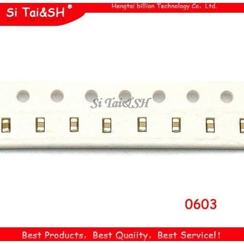 100pcs 10uF X5R Error 20% 6.3V 0603 106 SMD Thick Film Chip Multilayer Ceramic Capacitor