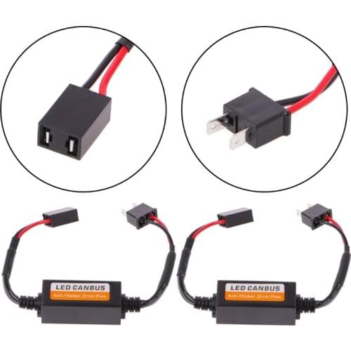 2 Pcs H7 LED Car Light Canbus Error Free Resistor Headlight Warning Anti Flicker