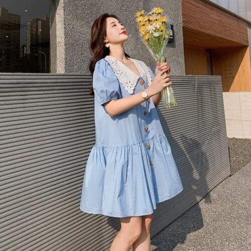 48064# Maternity Clothes Nursing Dress Loose Casual Stylish Dress Pregnant Women Pregnancy Clothes Breastfeeding Dress