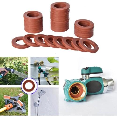 50PCS Water Stop Gasket for Sprinkler Joint Waterproof Red Silicone Hose Gasket High Pressure Washer Accessories