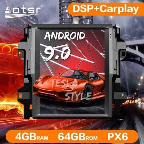 Tesla Style Android 9 PX6 4G Car GPS Navigation For TOYOTA Fortuner 2016-2020 Car Stereo Multimedia Player Auto Radio Head Unit