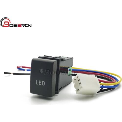 Car LED Light Switch Button With Wire For Suzuki Jimny 2007 - 2015