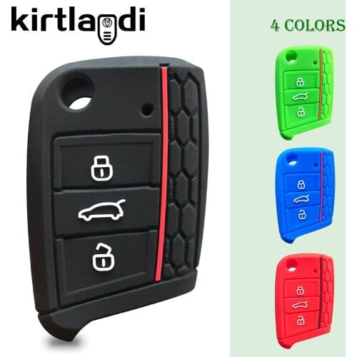 Key Fob Case for Skoda Octavia Kodiaq Karoq Fabia for VW Tiguan Polo Golf 7 T-Roc T-cross 2021 for SEAT Ateca Leon Toledo Cover