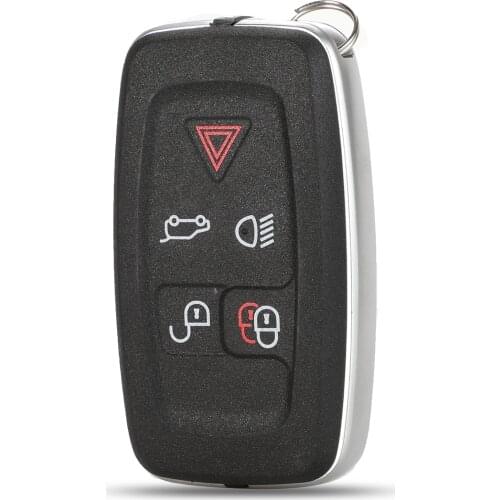 Jingyuqin For Land Rover Evoque Discovery Sport Lr4 Range Rover 2010-2012 5 Buttons Replacement Remote Car Key Shell Case Fob