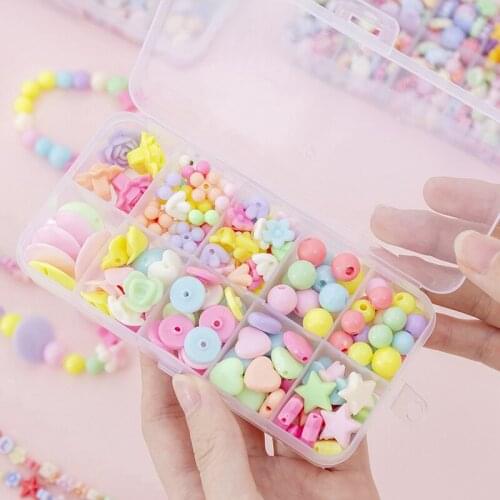 DIY Bracelet Making Beads Kit Alphabet Beads For Bracelets Making Necklace Beads String Kit Puzzle Training For Amblyopia