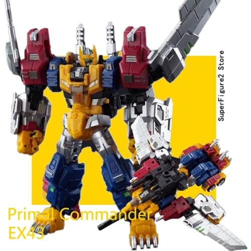 Transformation Action Figure Toy IronFactory IF EX-43 EX43 Primal Commander Movie Model 12cm ABS Deformation Robot