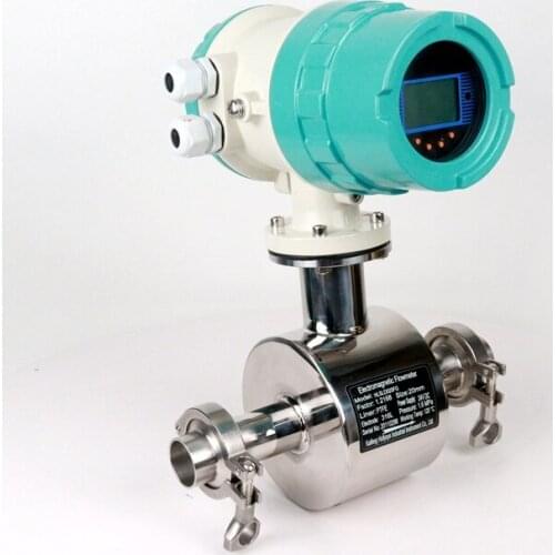 Kaifeng Hollysys Electromagnetic Milk Flow Meter Sensor Blue Steel Stainless Power Color Output Material Water Origin Type DN25
