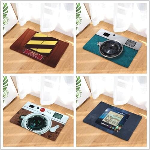 Camera Mats Anti Slip Floor Carpet 3D Tape Pattern Print Doormat for Bathroom Kitchen Entrance Rugs Home Decoration