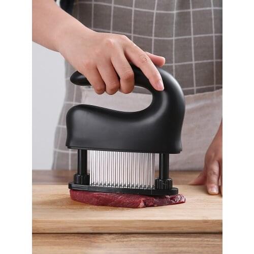 Meat catcher 48-needle meat tenderizer beating , broken rib, hole punching, flavoring needle household pig steak hammer