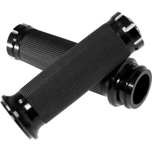 Motorcycle 1" Handle Grips Electronic Throttle Hand Grips Handlebar Fit For Harley Touring Street Glide Road Glide 08-Up FLS 16