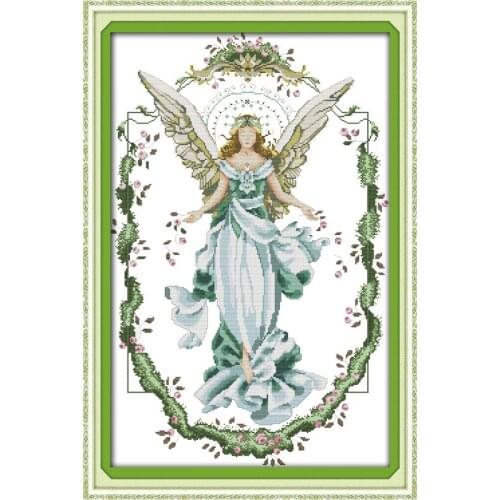 Angel is back cross stitch kit people 18ct 14ct 11ct count print canvas stitches embroidery DIY handmade needlework