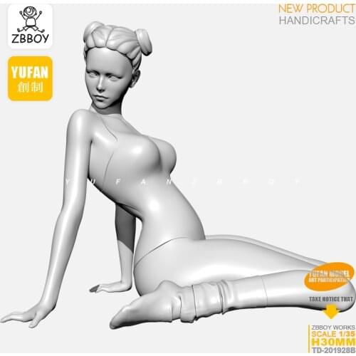 30MM Resin Kits Ballerina Beauty Resin Soldier model self-assembled TD-201928-30
