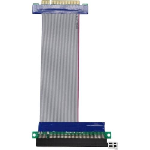 PCI Express PCI-E 8X to 16X Slot Riser Card Flex Flexible Extension Cable