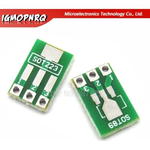 50pcs SOT89 SOT223 to DIP Transfer Board DIP Pin Board Pitch Adapter keysets