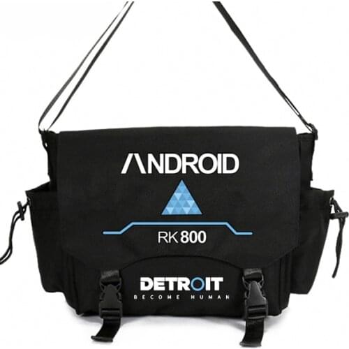 Anime Detroit: Become Human Shoulder Casual Messenger bag Student School Book MESSENGER BAGS Gift Cosplay