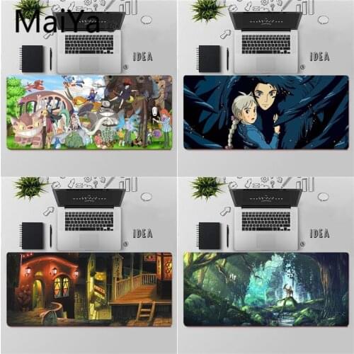 Maiya High Quality Studio Ghibli Spirited Away Totoro gamer play mats Mousepad Free Shipping Large Mouse Pad Keyboards Mat