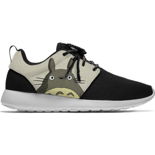 Japanese Anime Cartoon Manga Totoro Funny Fashion Sport Running Shoes Casual Breathable Lightweight 3D Print Men Women Sneakers