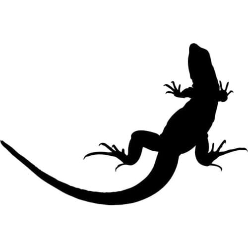 LLY-0973 Vivid Lizard Salamander Pattern Modeling Car Stickers PVC Auto Motorcycle Sunscreen Waterproof Creativity Decals Decor