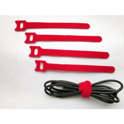 120pcs 150*12mm Red Magic Nylon Reusable Cable Ties with Eyelet Holes back to back cable tie nylon strap thin hook ties loop