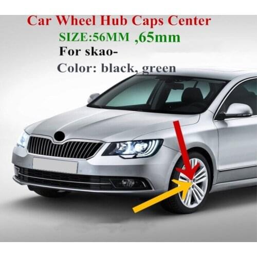 20pcs/lot 56mm car STICKER Wheel Hub Caps Center Cover badg logo For Skoda Octavia Fabia Superb Rapid Yeti emblem