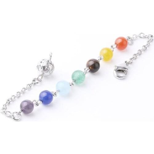2020 Stone Chain Women Light Chain Divination Link Chain Glass Beads Craft Jewelry Making Supplies Cabochons Wholesale Bulk Gift