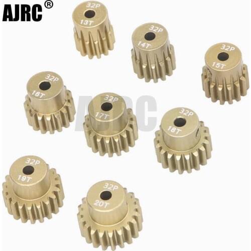 32P M0.8 3.175mm 13T 14T 15T 16T 17T 18T 19T 20T 7075 Aluminum alloy Metal Pinion Motor Gear For 1/10 RC Model Car Motor gear