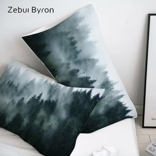 3D HD Pillow Case Pillowcase Custom 50x70/50x75/50x80/70x70,Decorative Pillow Cover,Bedding forest Drop Ship