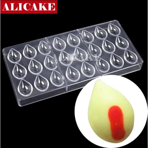 3D Chocolate Mold Tools Polycarbonate Petal Form Tray Cake Decorating Baking Pastry Tools Food Mold For Chocolate Bakery