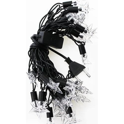 5m 28leds twinkle Five-pointed LED star light RGB 220V string Fairy light, Xmas Garland wedding Curtain home Decoration lamps