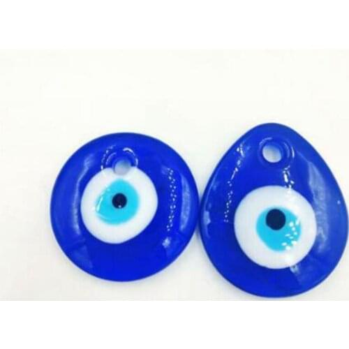 Free Ship! Blue Glass Greek Turkish Evil Eye Amulet Pendant Charm Judaica Jewelry Accessories Necklace&Pendant Gift Making