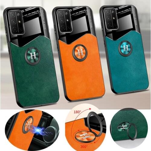 Huawei P40 Pro Case Huawei P40 p30 lite Cover leather soft tpu metal magnetic car ring holder Back Cover Phone Cases