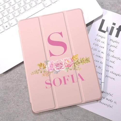 Custom Name Cover for iPad 8th Generation Case With Pencil Holder Air 4 10.2 7th Funda For iPad Pro 11 Case 2020 Mini 5 Air 2