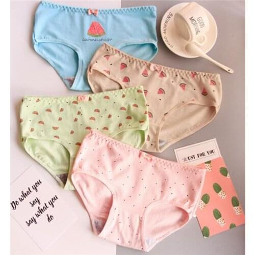 Cotton Panties girls underwear Briefs for Girls Panty Mid-Waist girls panties Underpants kids underwear 7pcs/lot SQ-XIGUAPAIDU-7