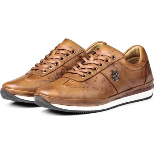 Ducavelli Ostrich 2 Genuine Leather Men 'S Classic Shoes