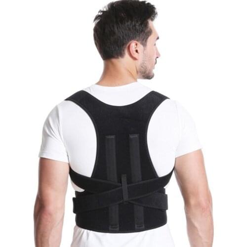 Posture Corrector Neoprene Back Corset Lumbar Brace Straightener Shoulder Back Belt Spine Support Pain Relief for Men Women 2021