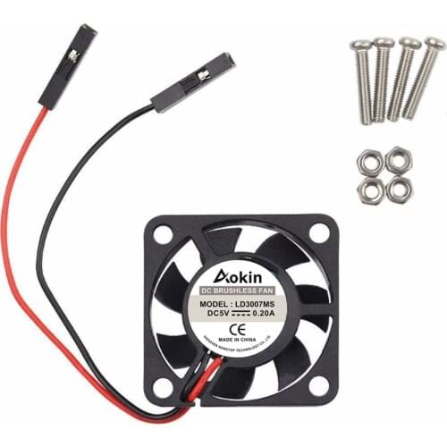 Raspberry Pi Fan Small Computer Fan Raspberry Pi Cooling Fan 30x30x7mm Brushless CPU Cooling Fan for Raspberry Pi 3 B