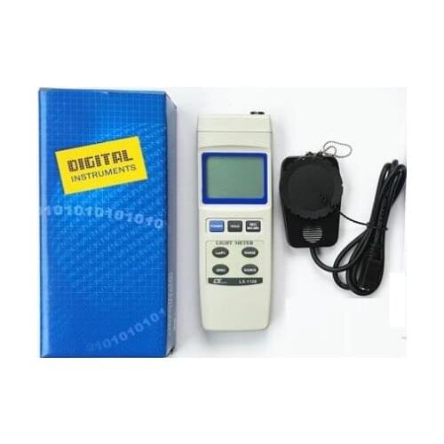 LX-1102 Digital Light Meter Lux Luminometer Illumination Design 400000 Lux, 5 Ranges