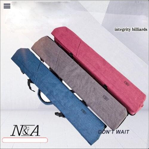 N&A New Arrival High Quality Pool Cue Case 6/8 Holes Black 8 Billiard Case Accessories China