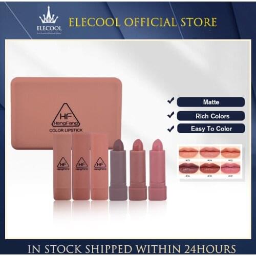6pcs / set Makeup Matte Lipstick Set High Quality Waterproof Long Lasting Durable Matte Lip Fashion Cosmetic TSLM1