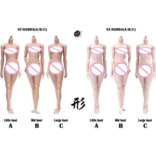 POPTOYS 1/6 92003(Suntan) 92004(Pale) XING Series Modified Version Super flexible female body(Plastic Joints) PVC