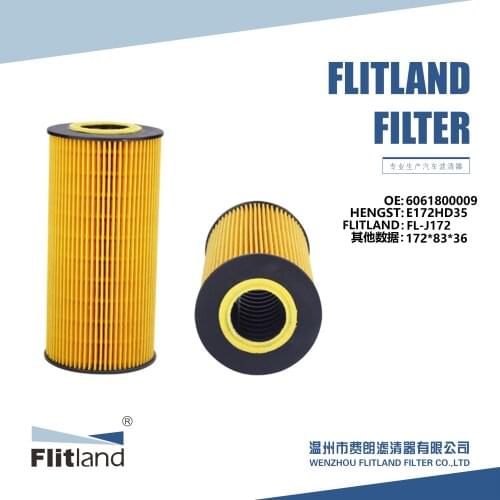 Factory manufacturer high quality Auto Car engine Filter oil filter OE 6061800009 E172HD35 HU951X USE FOR SSANGYONG;BENZ FL-J172