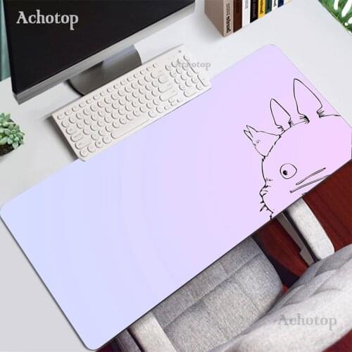 Totoro Pink Mouse Pad XXL Mousepads Mouse Gamer Gaming Mouse Pads 80x30cm Large Computer Keyboard Mouse Mat Kawaii Desk Mats diy
