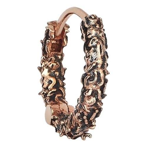 Pink Gold Textured Earrings (Single Piece Price) For Women Extraordinary Earrings Jewelry